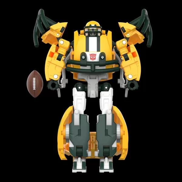 Display of all four NFL Transformer figures