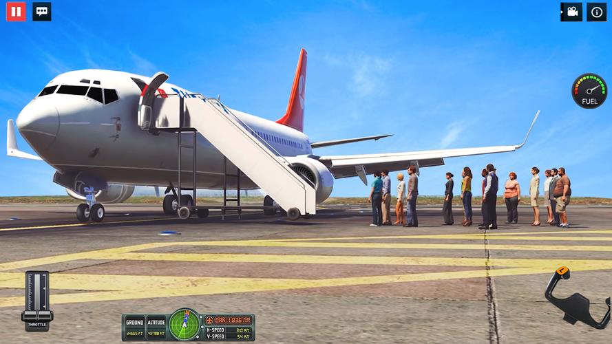 Airbus Simulator Airplane Game स्क्रीनशॉट 0