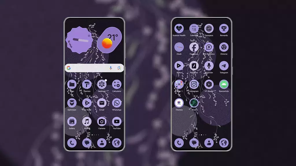 PixPurple EMUI MagicOS Theme Capture d'écran 0