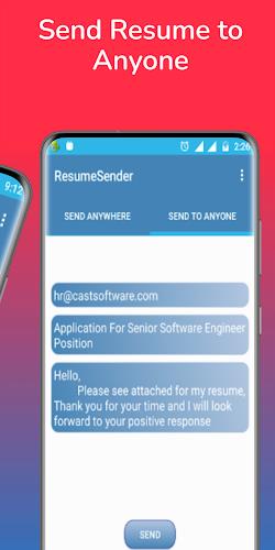 Resume Sender - CV Send Resume Capture d'écran 1