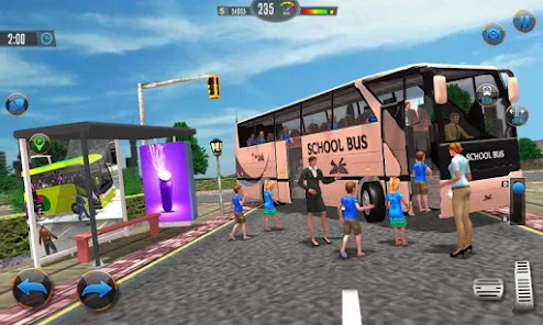 Offroad School Bus Drive Games Screenshot 0