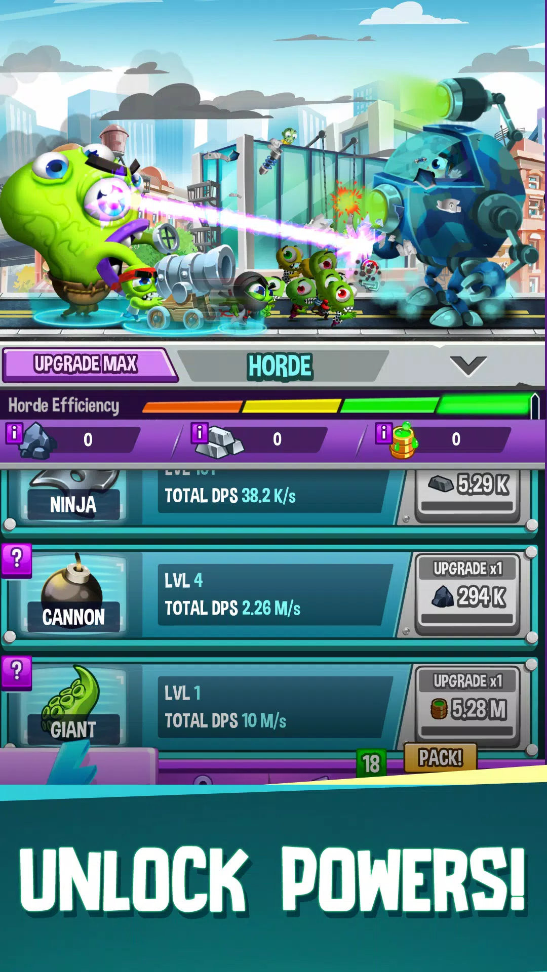 Idle Rush : Zombie Tsunami ဖန်သားပြင်ဓာတ်ပုံ 1