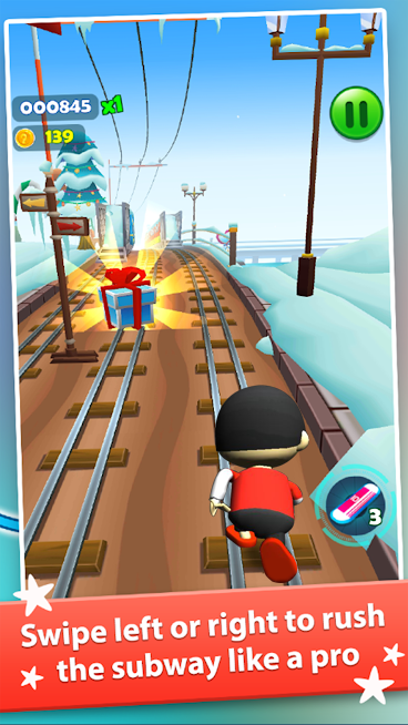 Subway Ryan Rush Runner 3D Zrzut ekranu 0