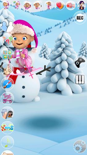 Talking Baby Babsy Winter Fun Captura de pantalla 3