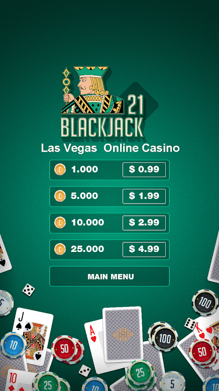 BlackJack 21: Las Vegas  Online Casino Game Ảnh chụp màn hình 1