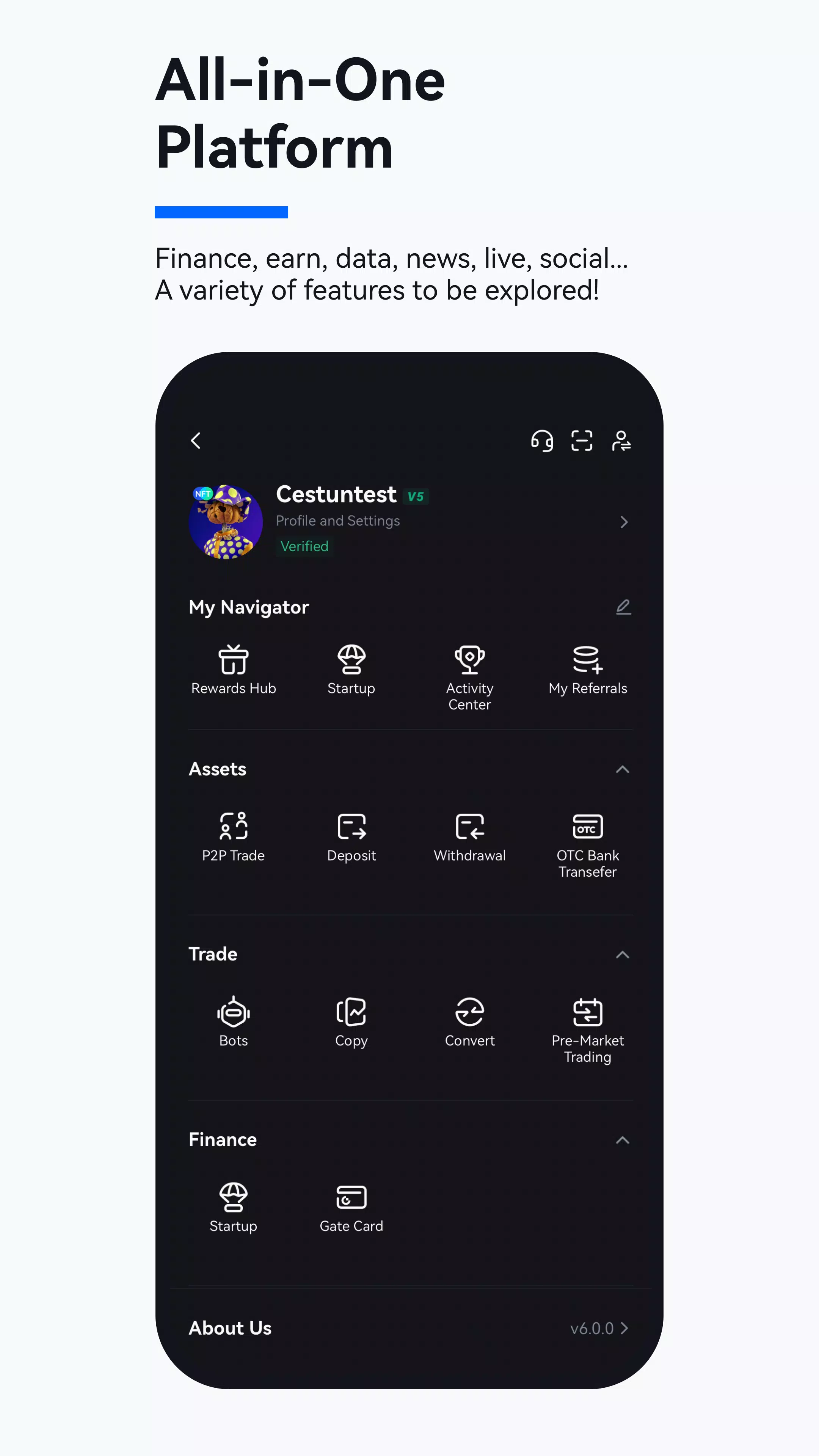 Gate.io স্ক্রিনশট 3