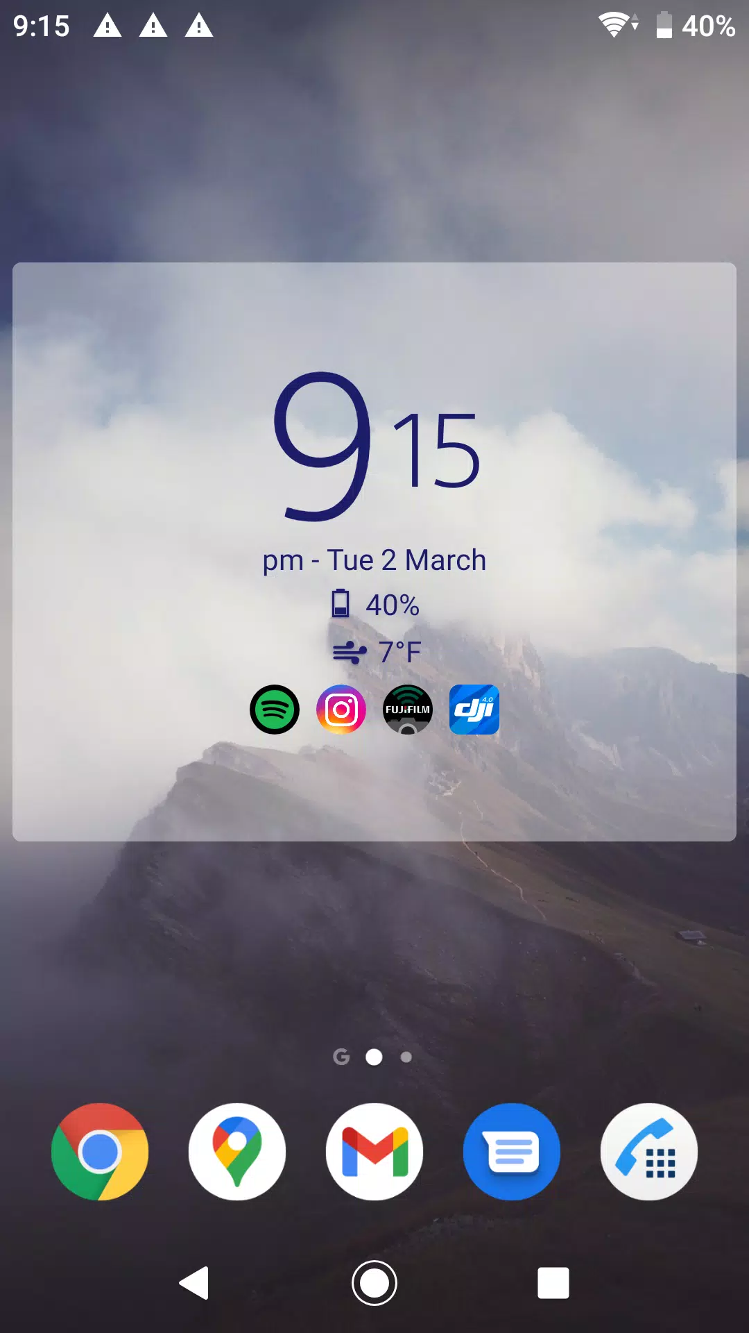 Digital Clock & Weather Widget Tangkapan skrin 1