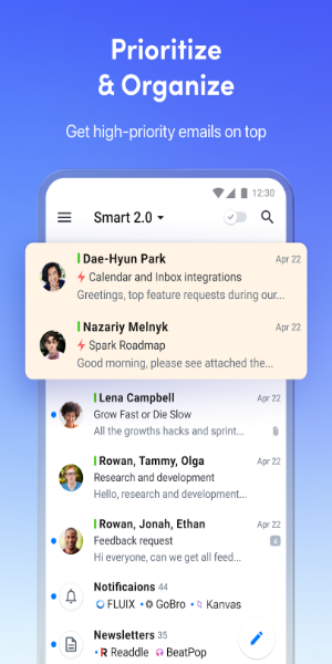 Spark Mail – AI Email Inbox 스크린샷 2