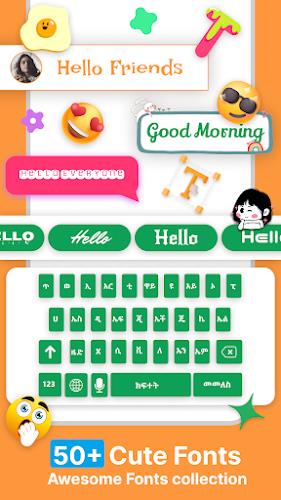 Amharic Keyboard Ethiopia Captura de pantalla 3