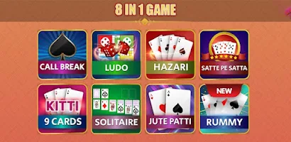 Call Break Ludo & Gin offline Ảnh chụp màn hình 0