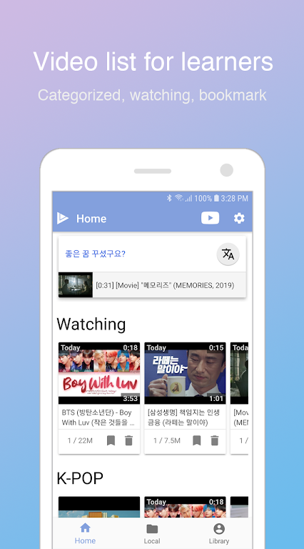 LingoTube dual caption player Mod Zrzut ekranu 1