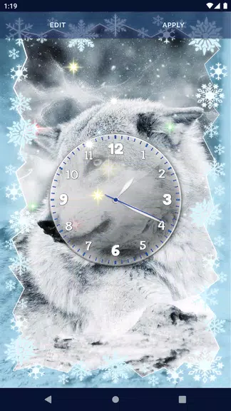 Night Wolf Live Wallpaper Captura de tela 2