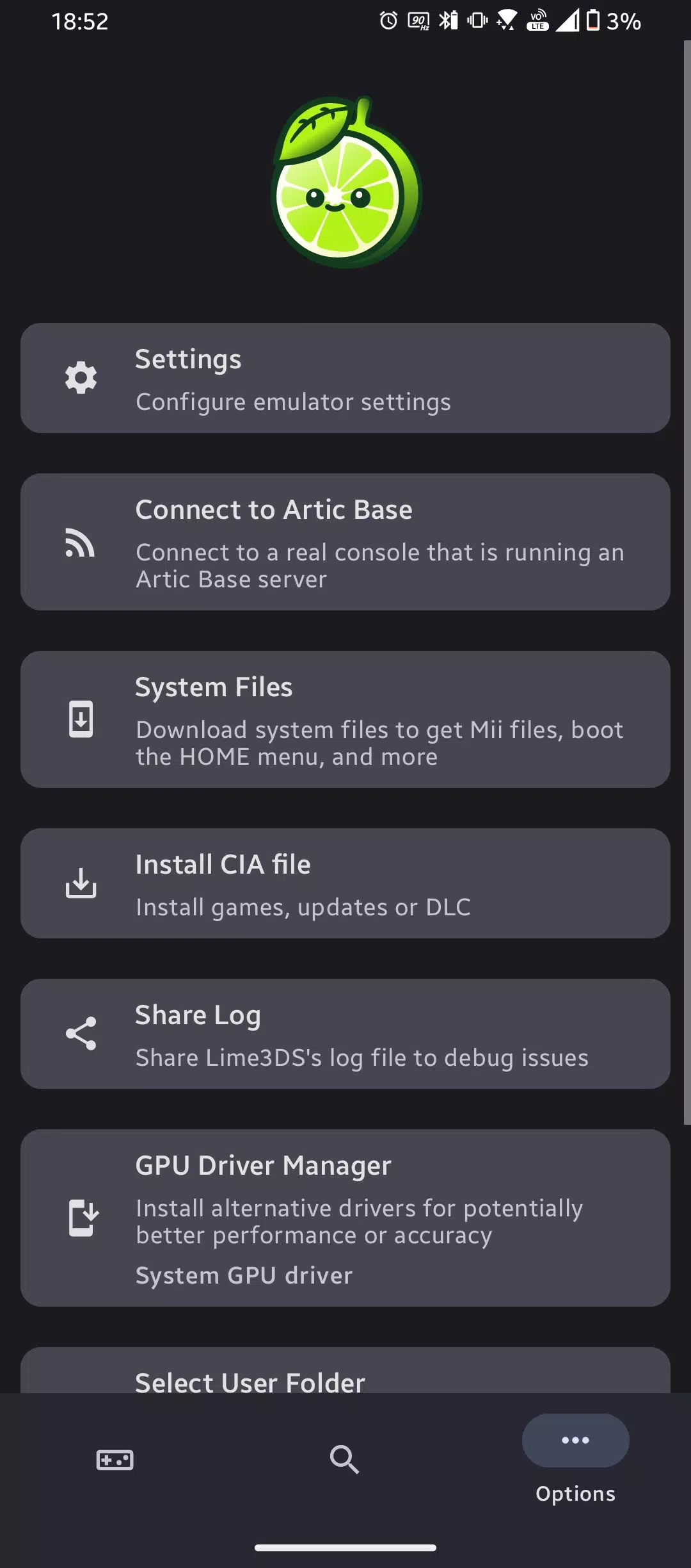 Lime3DS Capture d'écran 1