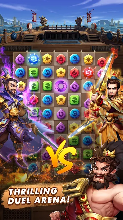 Three Kingdoms & Puzzles: РПГ  Скриншот 2