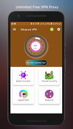 Advance VPN: Fast VPN App ภาพหน้าจอ 0