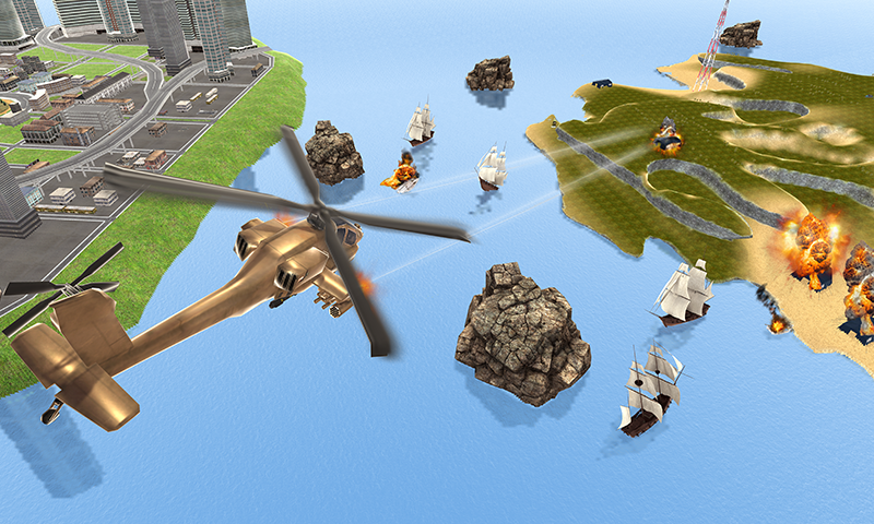 Gunship Helicopter Robot Game ภาพหน้าจอ 2