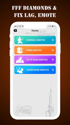 FFF Skin Tools Diamond & Emote 스크린샷 3