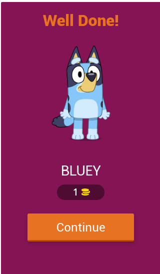 BLUEY QUIZ ဖန်သားပြင်ဓာတ်ပုံ 0