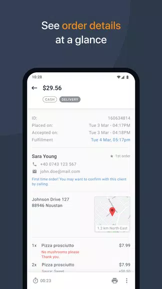 Schermata Restaurant Order-Taking App 1