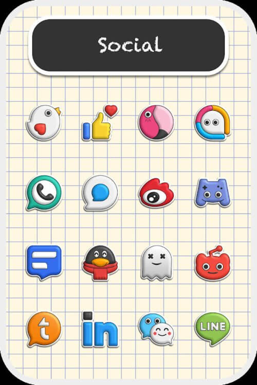 Schermata Poppin icon pack Mod 2