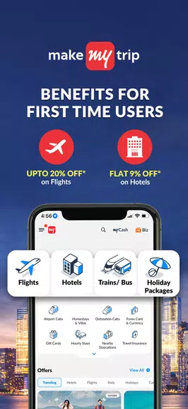 MakeMyTrip Hotels, Flight, Bus应用截图第1张