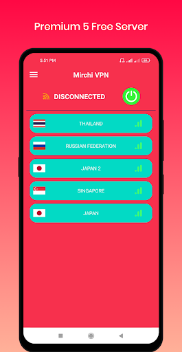 Mirchi VPN - Private & Fast ภาพหน้าจอ 1