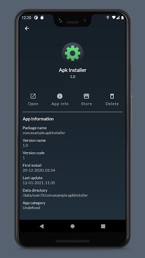 Apk Installer Lite (Package Manager) Captura de pantalla 1