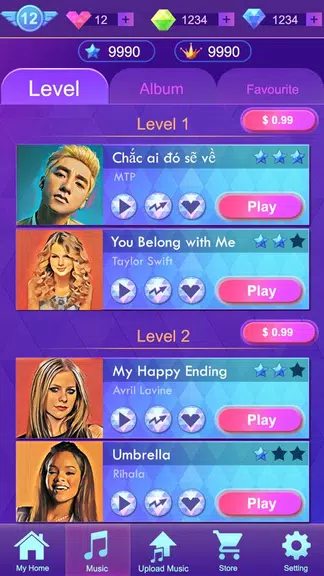 Music Tiles: Music Games Captura de tela 1