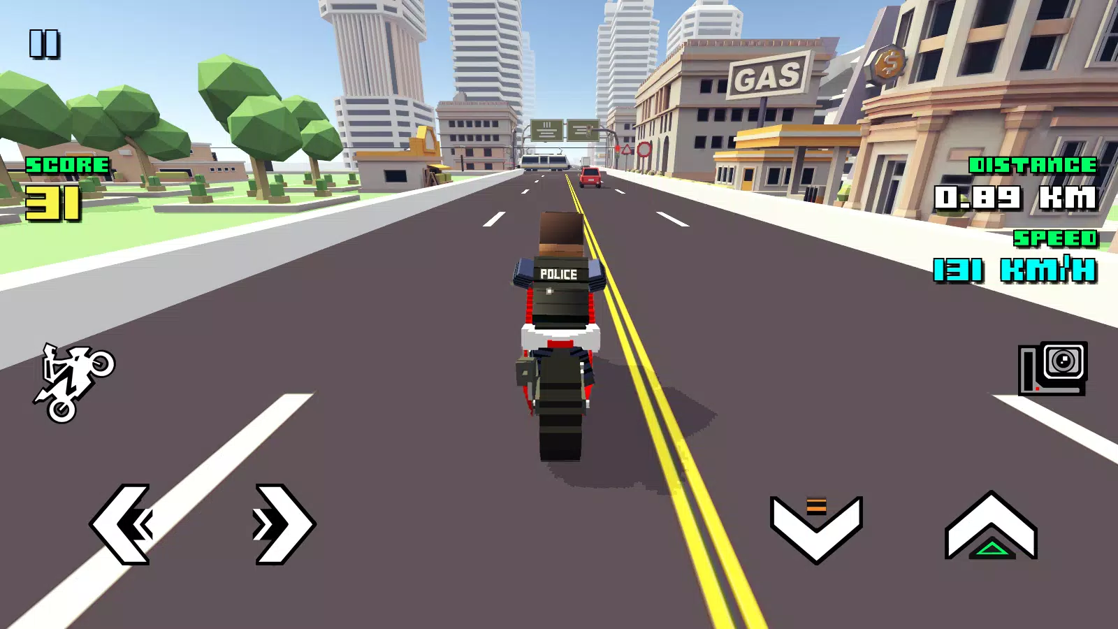 Blocky Moto Racing स्क्रीनशॉट 0