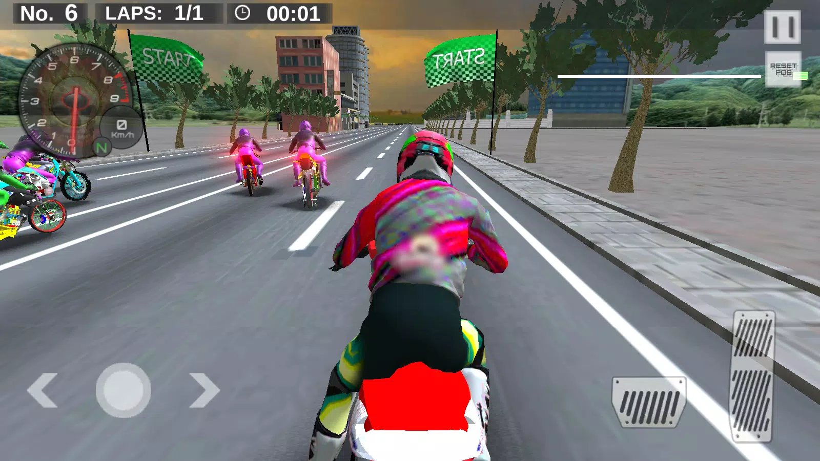 Real Drag Bike Racing Ekran Görüntüsü 0