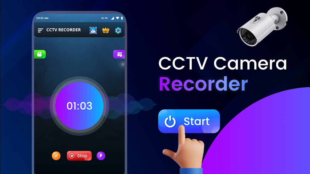 CCTV Camera Video Recorder App ဖန်သားပြင်ဓာတ်ပုံ 0