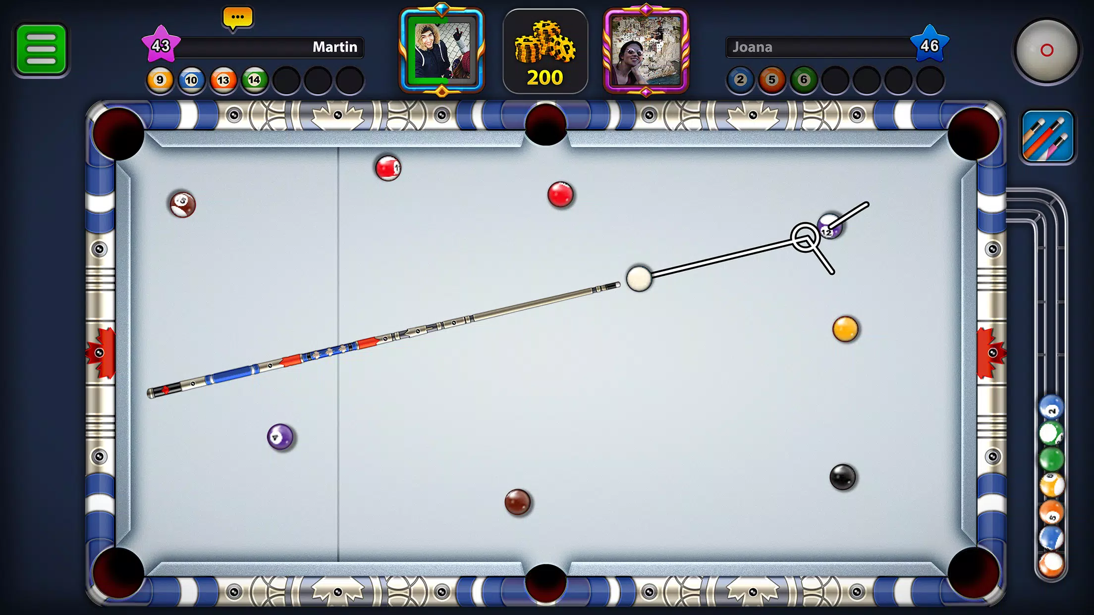 Billiards Game: 8 Ball Pool 스크린샷 1