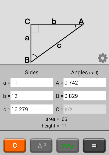 Triangle Calculator スクリーンショット 1