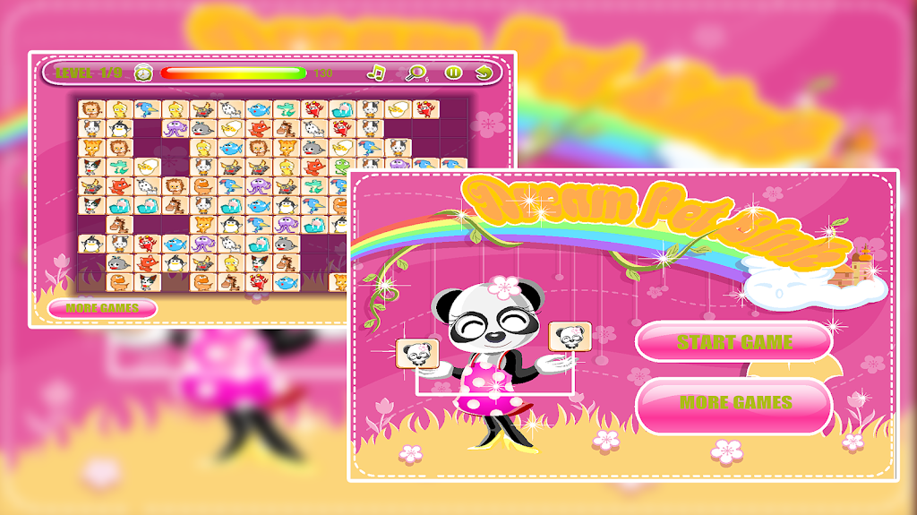 Dream Pet Link: Animal Mahjong Connect Zrzut ekranu 0