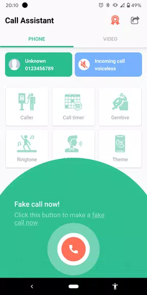 Fake Call and Sms 스크린샷 0