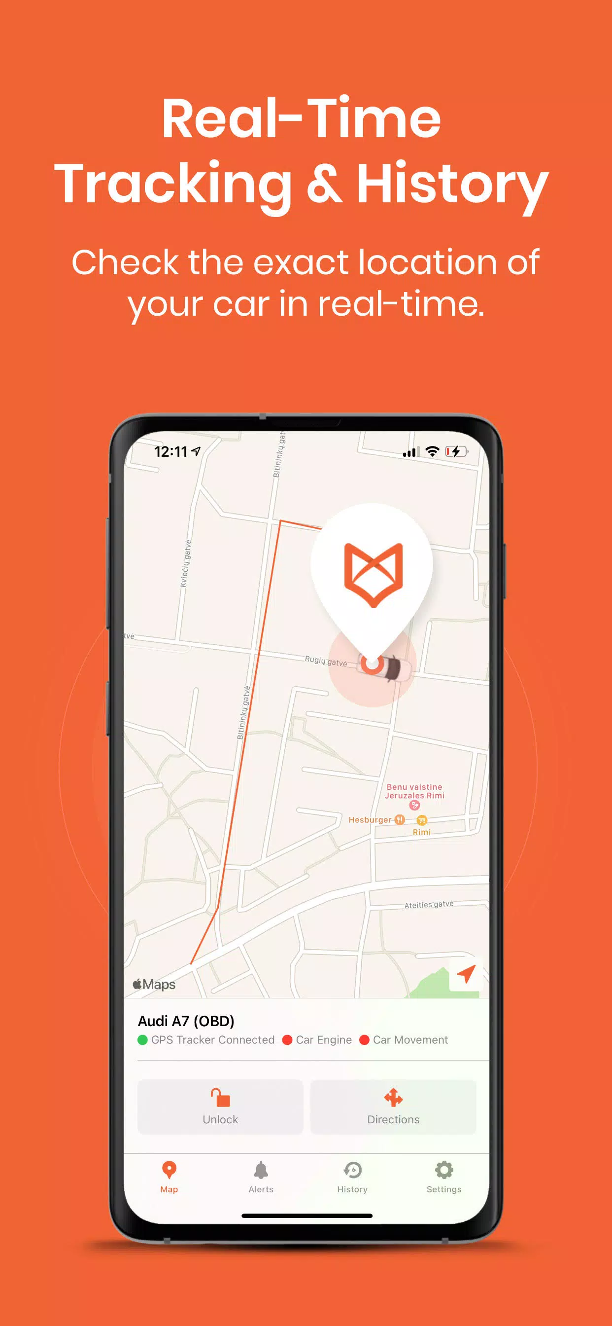 TrackingFox Car GPS Tracker应用截图第1张