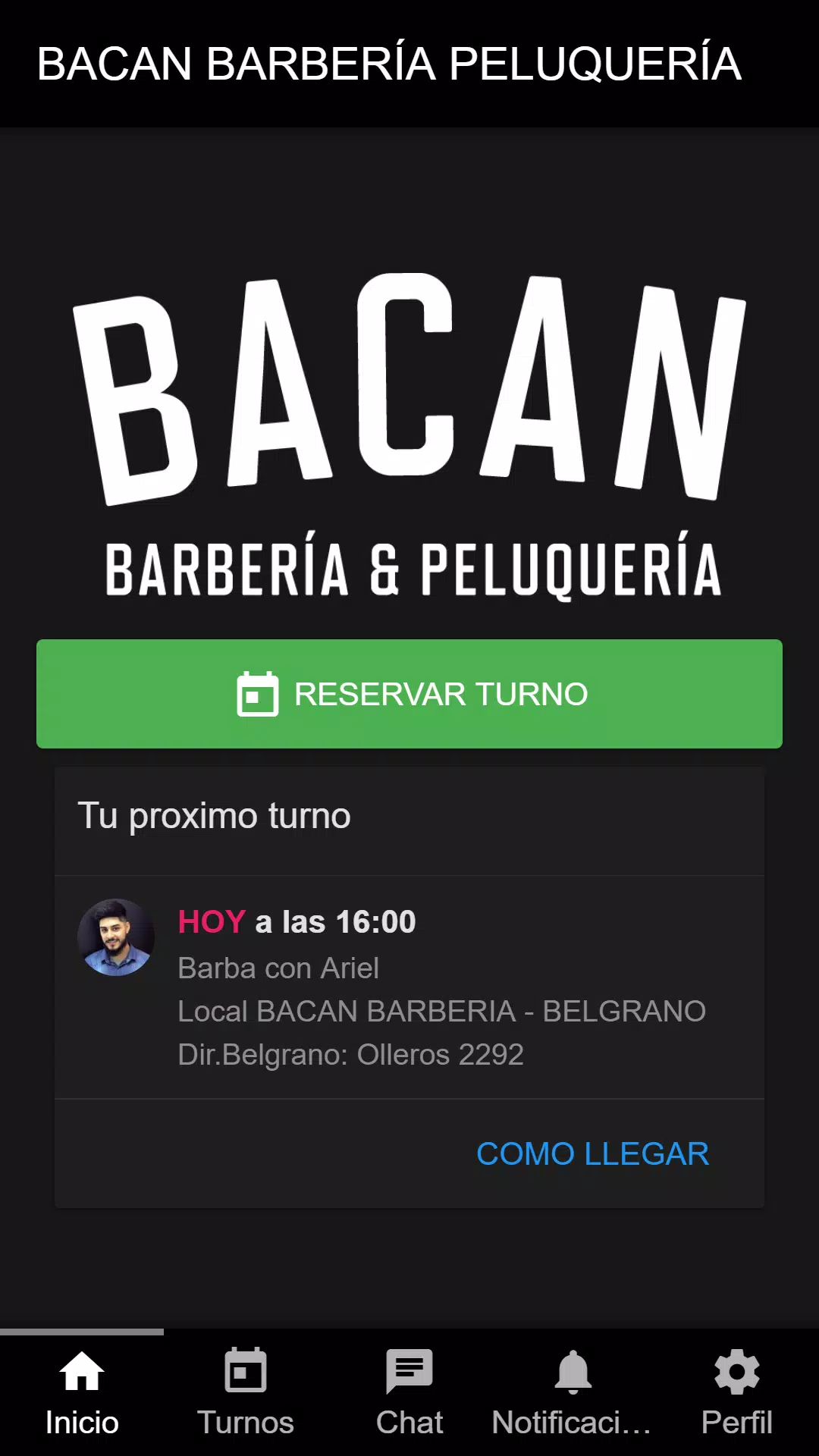 Bacan barbería y peluquería Скриншот 0