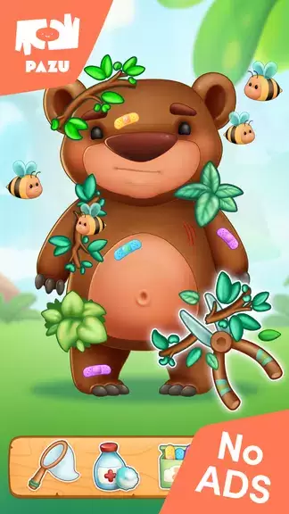 Jungle Animal Kids Care Games Captura de pantalla 1