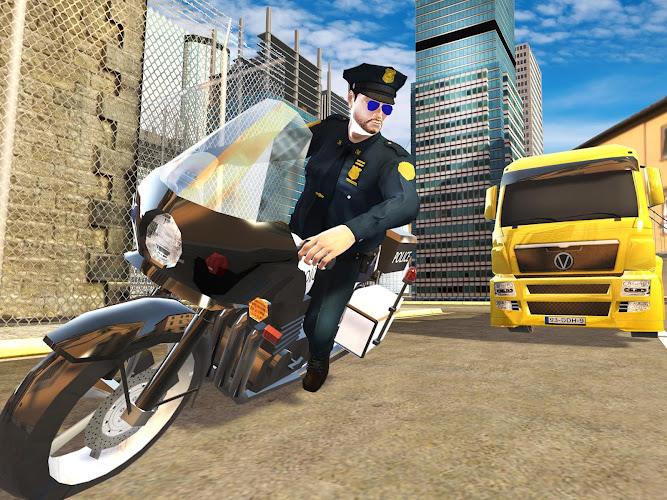 Schermata US Police Bike Chase Game 2