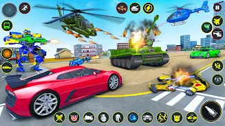 Helicopter Robot Car Game 3d Скриншот 2