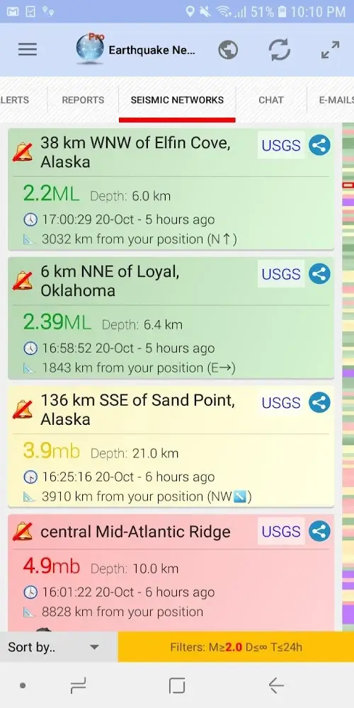 Earthquake Network PRO Captura de tela 2