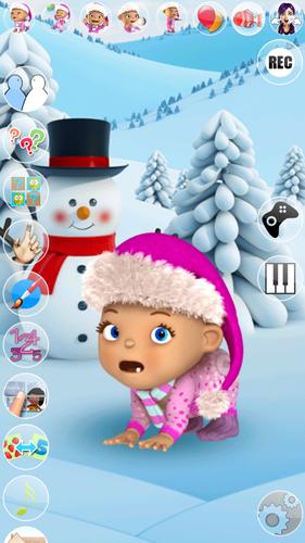 Talking Baby Babsy Winter Fun Captura de pantalla 2