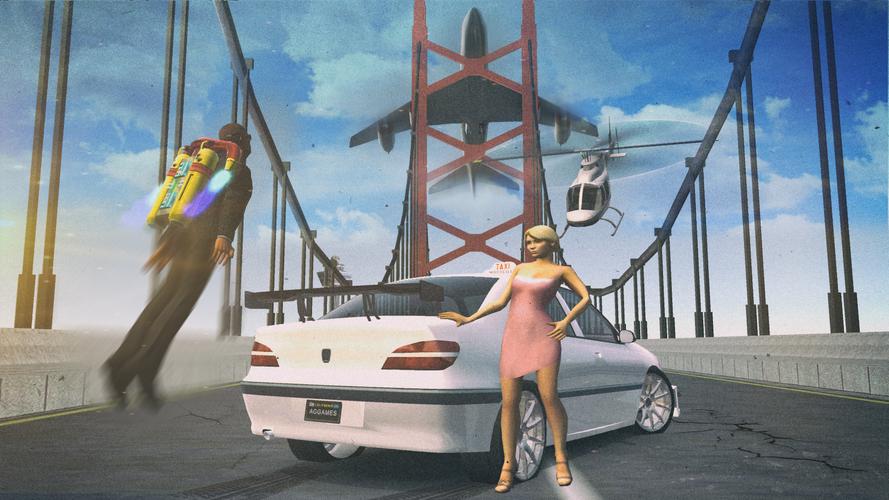 Taxi Driving Games スクリーンショット 1