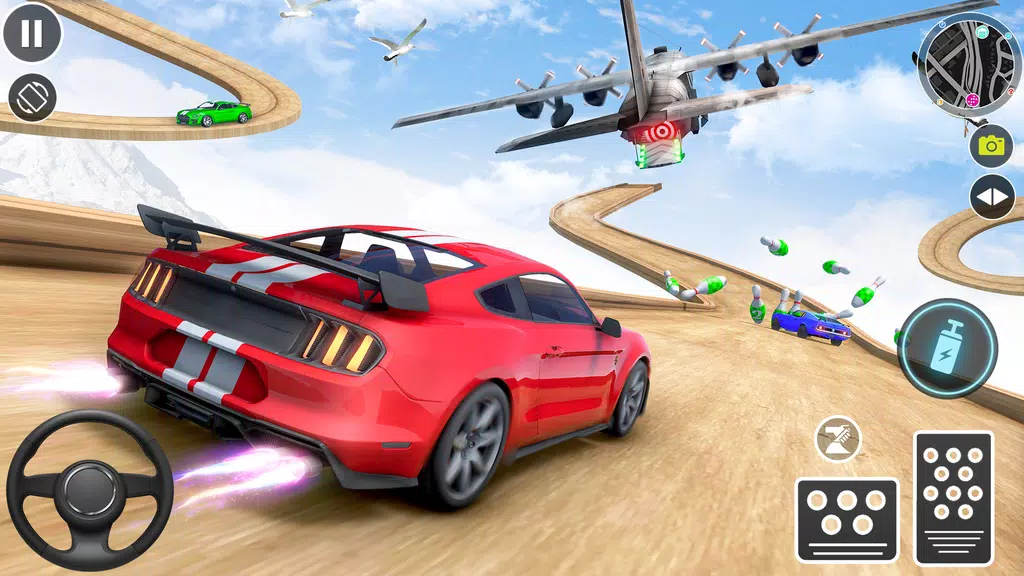 Muscle Car Stunts - Ramp Car Скриншот 1