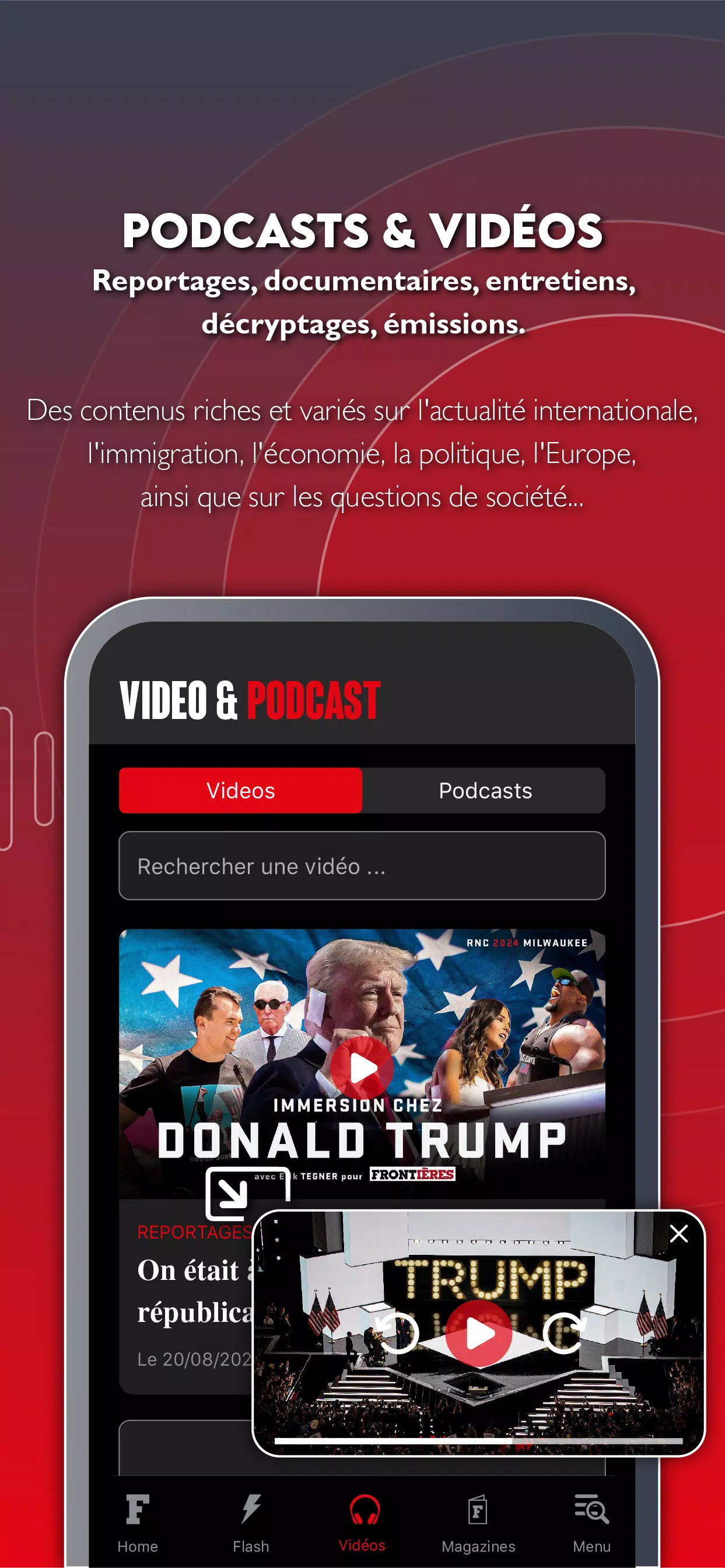 Frontières Media Tangkapan skrin 2