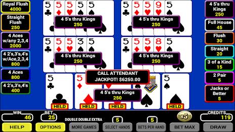 Five Play Poker Zrzut ekranu 3