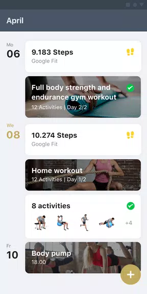 MyPersonalTrainer - FitnessApp Скриншот 1