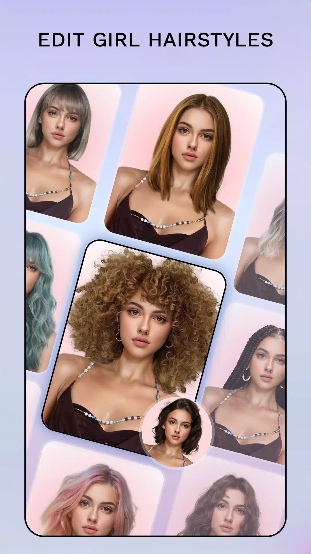 Hair Color Changer: Hairstyles Captura de tela 3