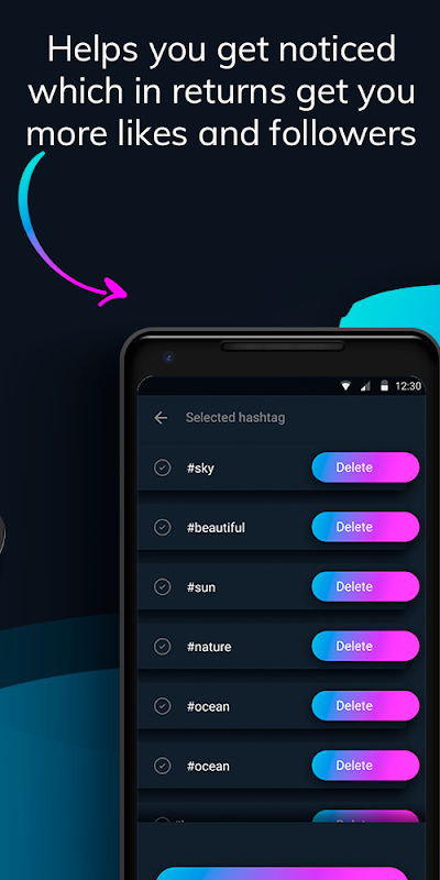 Likes With Tags - Hashtag Generator for Instagram ภาพหน้าจอ 2