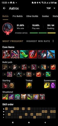 Probuilds for LoL & Wild Rift Ảnh chụp màn hình 0